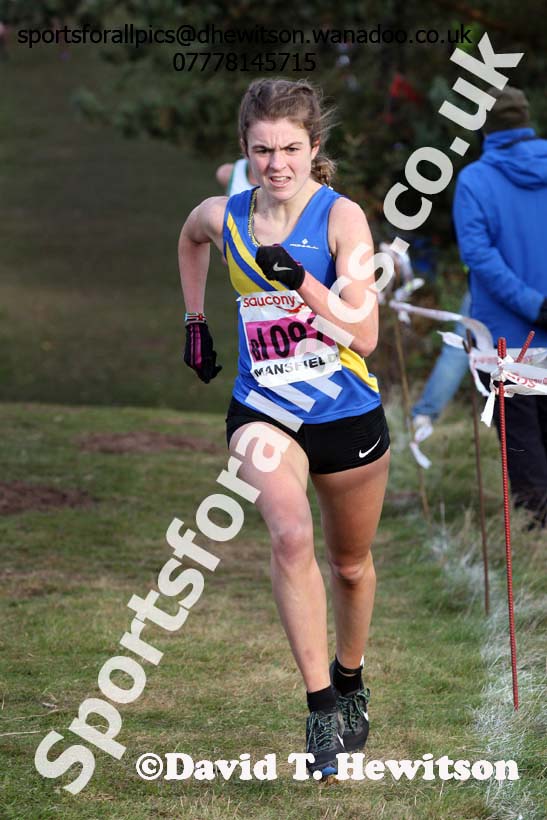 Senior women, 2016 National Cross Country Relays, Berry Hill Park, Mansfield. Photo: David T. Hewitson/Sports for All Pics